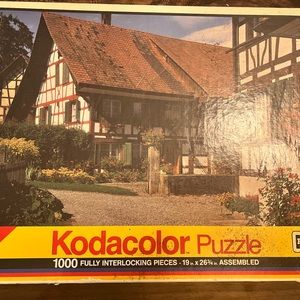 19&26 Vintage 1989 Kodacolor Puzzle 1000 pc Jigsaw Puzzle Swiss Farmhouse